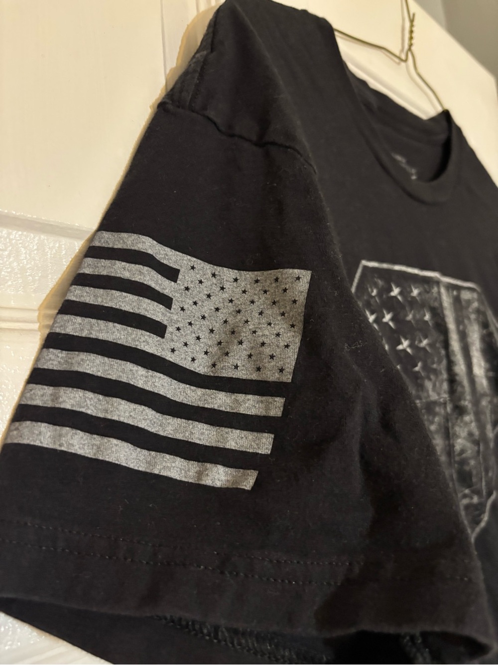 Grunt Style Short-Sleeve Tee with Distressed Flag Diamond - L - Picture 2 of 6